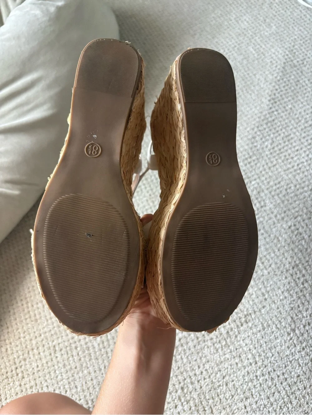 Target Cream Espadrille Wedge Sandals